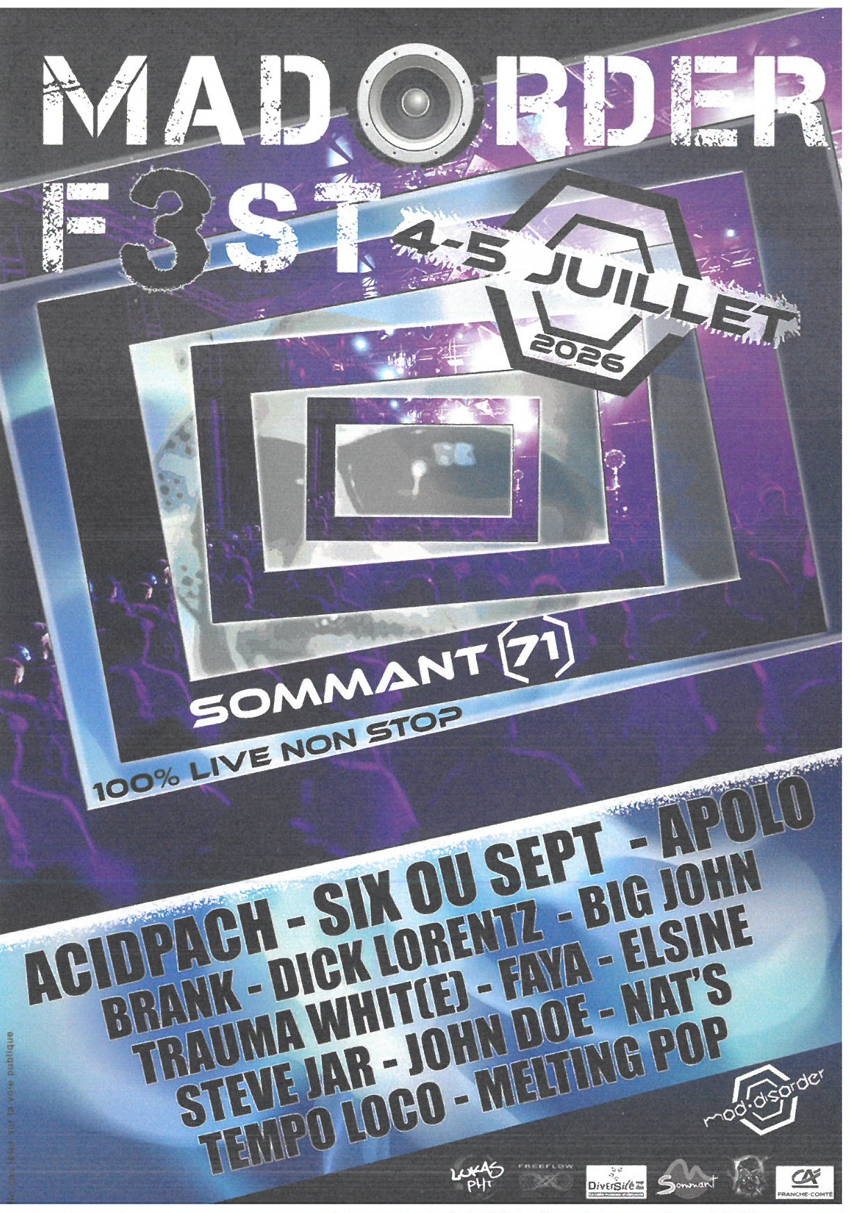 Festival MAD ORDER 4 et 5 Juillet 2026 
